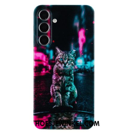 Hoesje Samsung Galaxy A17 4g / 5g Kat Met Verkeerslicht Bescherming Hoesje