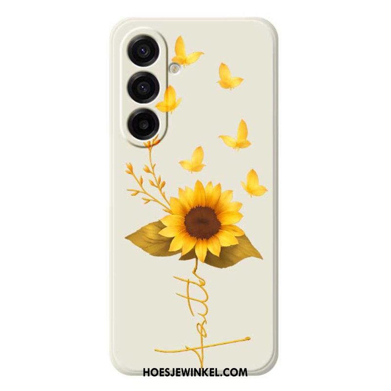 Hoesje Samsung Galaxy A17 4g / 5g Zonnebloem Bescherming Hoesje