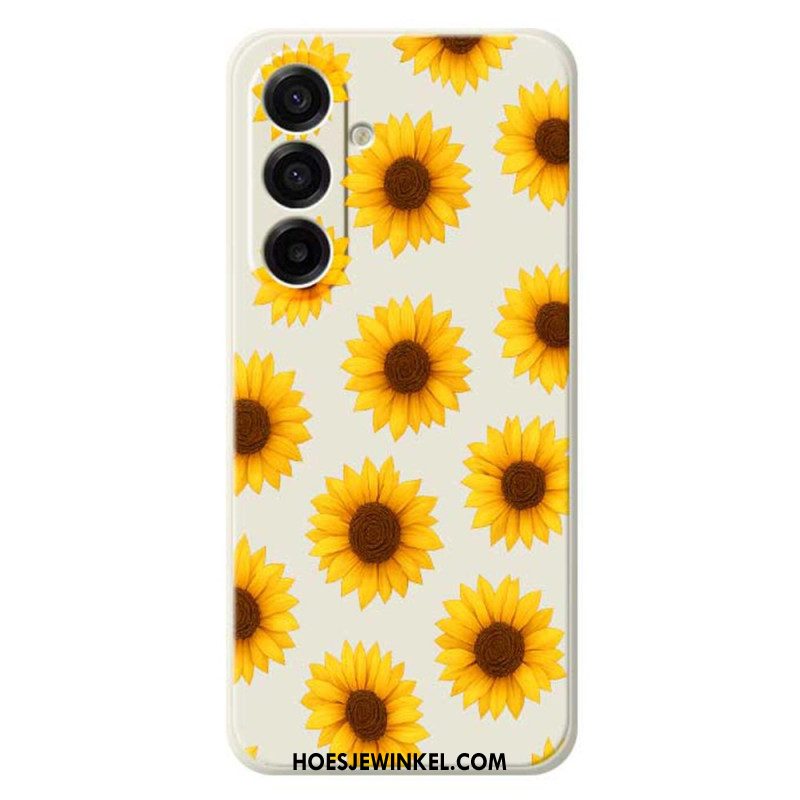 Hoesje Samsung Galaxy A17 4g / 5g Zonnebloemen Bescherming Hoesje