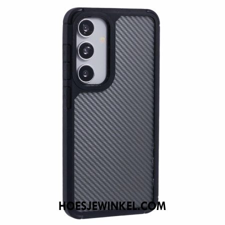 Hoesje Samsung Galaxy S25 5g Doorzichtige Koolstofvezelstructuur