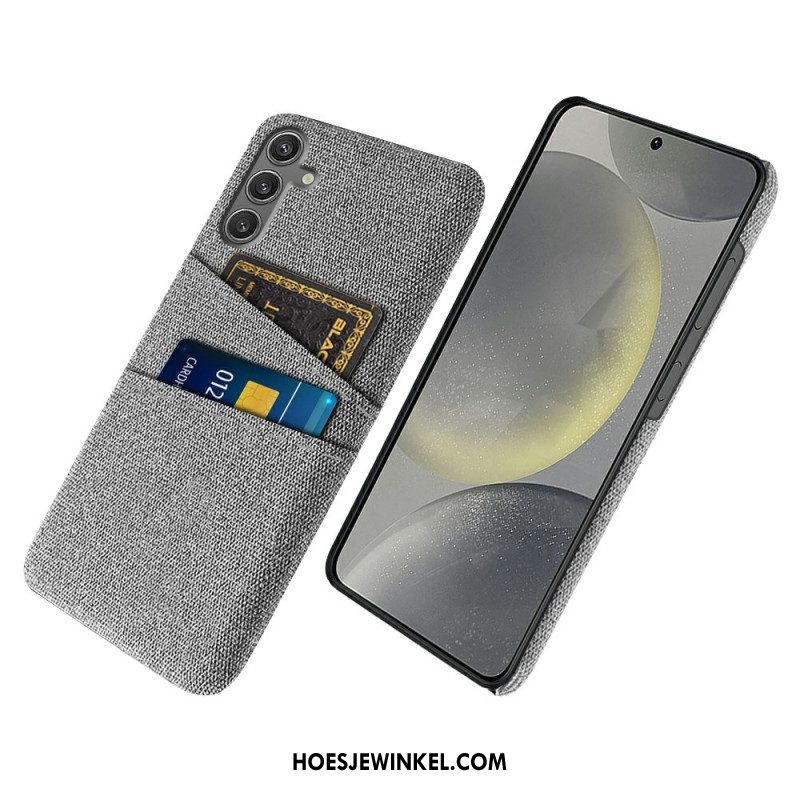 Hoesje Samsung Galaxy S25 5g Stoffen Kaarthouder Bescherming Hoesje