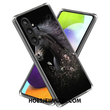 Hoesje Samsung Galaxy S25 5g Zwart Paard Bescherming Hoesje