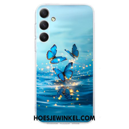 Hoesje Samsung Galaxy S25 Fe Blauwe Vlinders