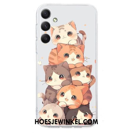 Hoesje Samsung Galaxy S25 Fe Stapel Kittens Bescherming Hoesje