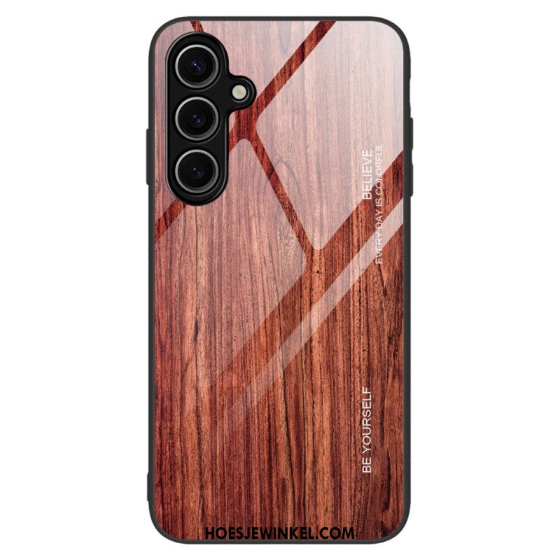 Hoesje Samsung Galaxy S25 Plus 5g Gehard Glas Met Hout
