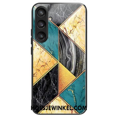 Hoesje Samsung Galaxy S25 Plus 5g Gekleurd Marmer Van Gehard Glas