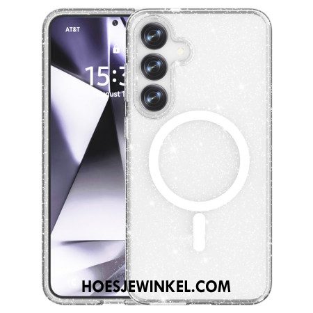 Hoesje Samsung Galaxy S25 Plus 5g Magsafe-compatibel Glitterachterkant