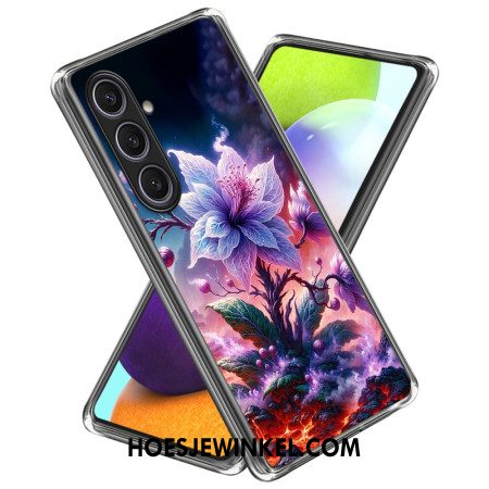 Hoesje Samsung Galaxy S25 Plus 5g Paarse Bloemen