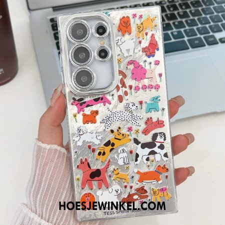 Hoesje Samsung Galaxy S25 Ultra 5g Leuke Dieren Met Lensbeschermer Bescherming Hoesje
