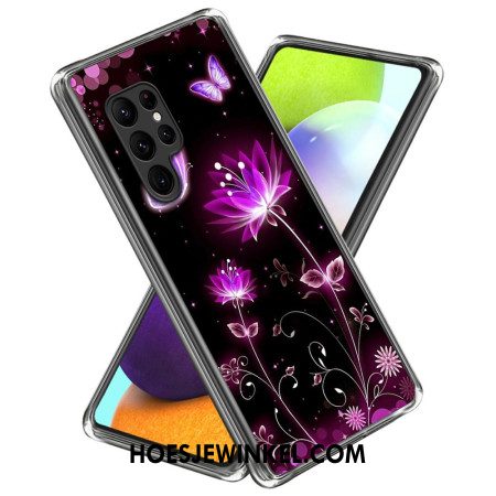 Hoesje Samsung Galaxy S25 Ultra 5g Roze Lotus Bescherming Hoesje