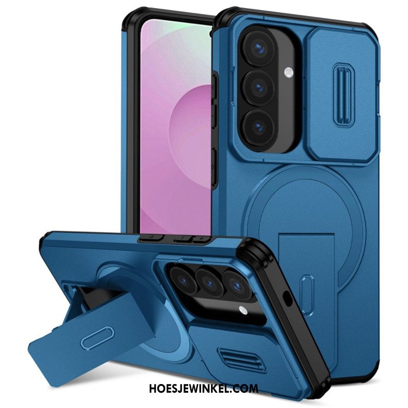 Hoesje Samsung Galaxy S26 Schuifbare Magnetische Standaard En Cameracover Bescherming Hoesje