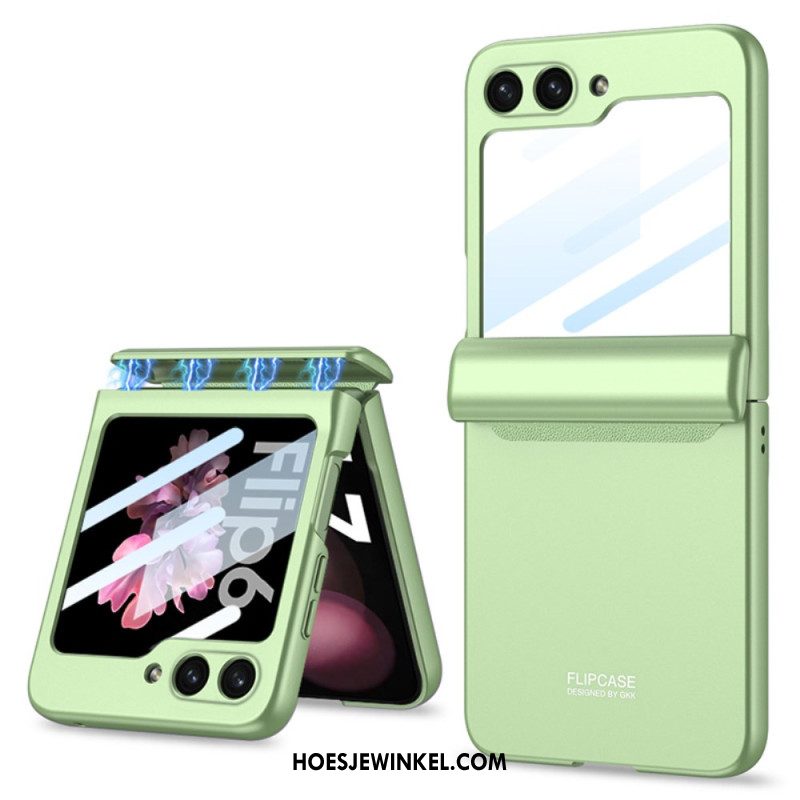 Hoesje Samsung Galaxy Z Flip 7 Fe Gkk Magnetisch Scharnier En Kleine Schermbeschermer Bescherming Hoesje