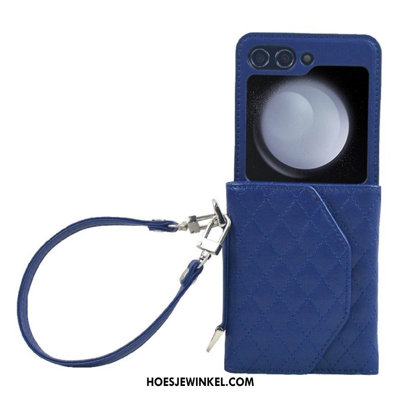 Hoesje Samsung Galaxy Z Flip 7 Fe Kaarthouder En Riem