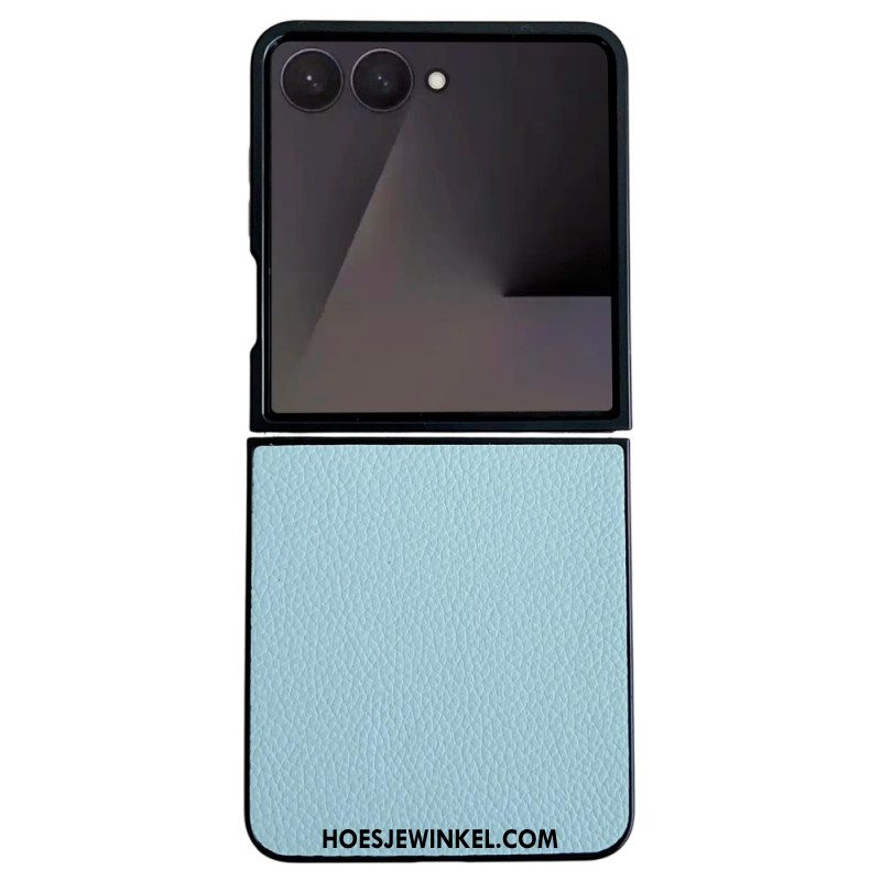 Hoesje Samsung Galaxy Z Flip 7 Leerlook Bescherming Hoesje