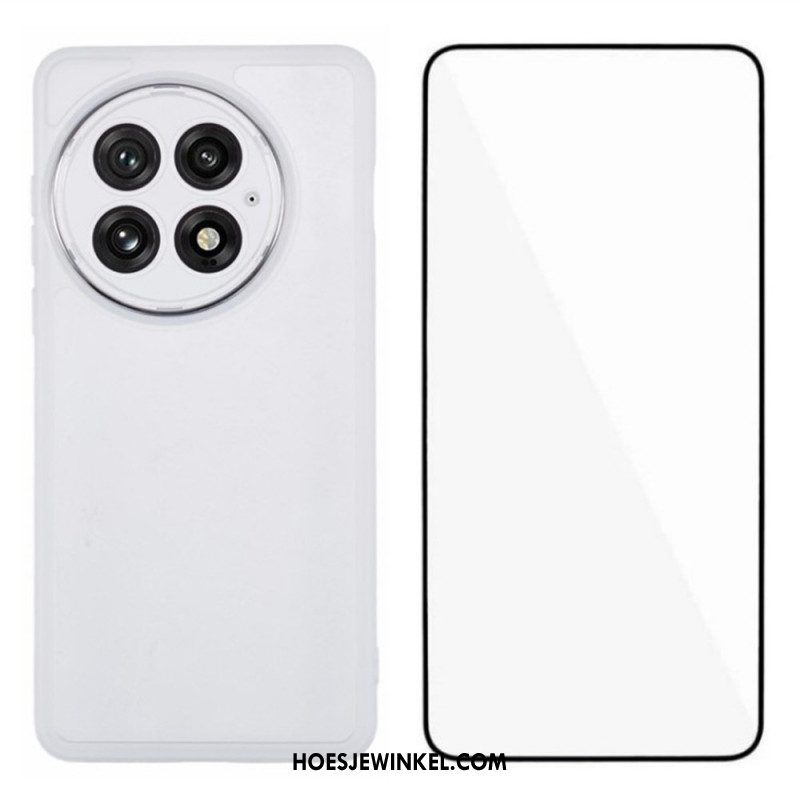 Hoesje Voor Oneplus 13 2-in-1 Getint Transparant Met Schermbeschermer Van Gehard Glas