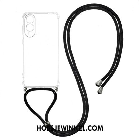 Hoesje Voor Samsung Galaxy S25 5g Edge Transparant Koord