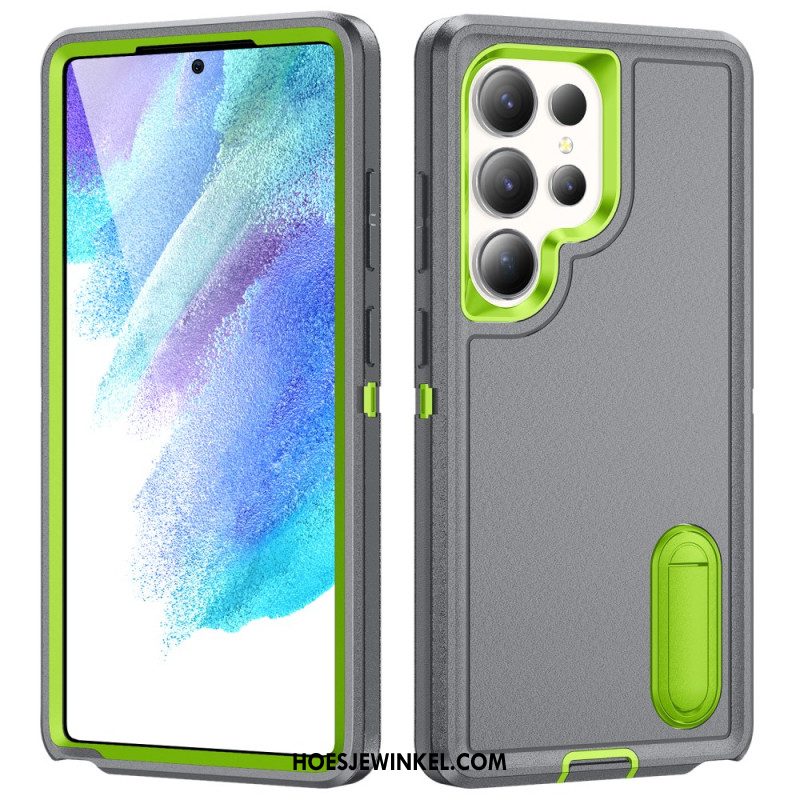 Hoesje Voor Samsung Galaxy S25 Ultra 5g 3-in-1 Bescherming Met Standaard