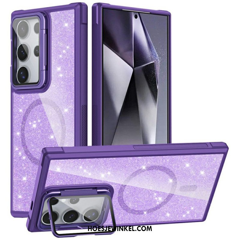 Hoesje Voor Samsung Galaxy S25 Ultra 5g Glitter Met Ingebouwde Standaard
