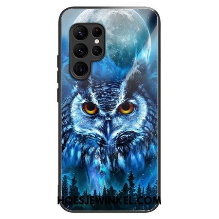 Hoesje Voor Samsung Galaxy S25 Ultra 5g Uil En Maan Van Gehard Glas
