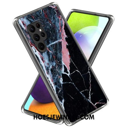 Hoesje Voor Samsung Galaxy S25 Ultra 5g Zwart Marmer