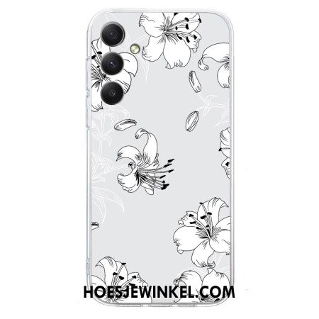 Hoesje Voor Samsung Galaxy S26 Witte Bloemen