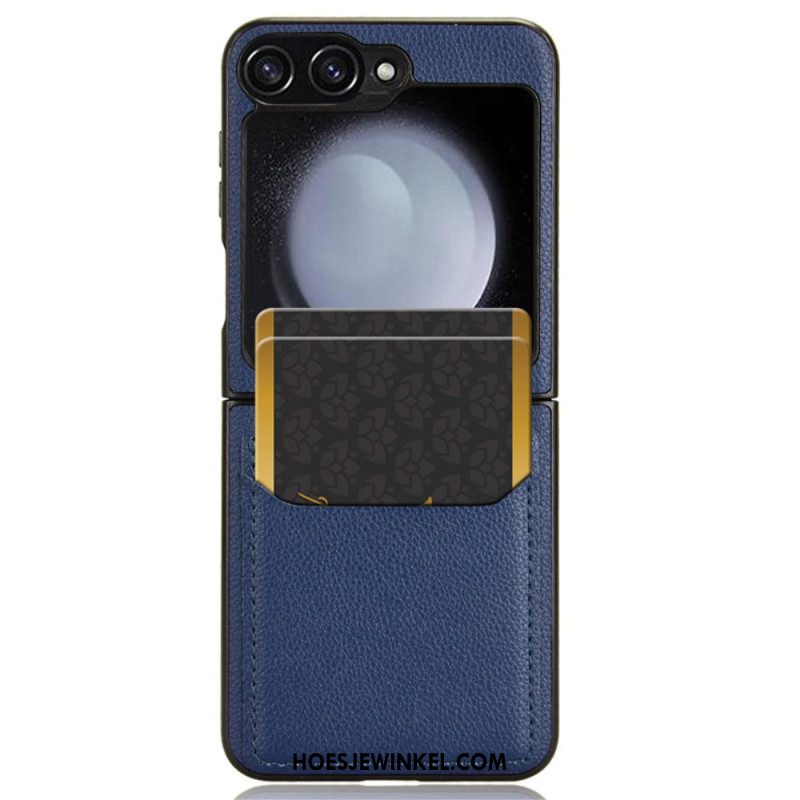 Hoesje Voor Samsung Galaxy Z Flip 7 Fe Kaarthouder Met Lychee-textuur