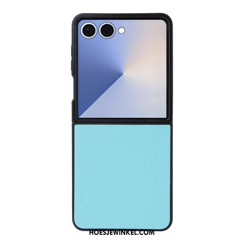 Hoesje Voor Samsung Galaxy Z Flip 7 Leerstructuur