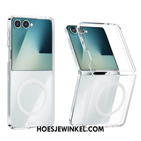 Hoesje Voor Samsung Galaxy Z Flip 7 Transparant Magnetisch