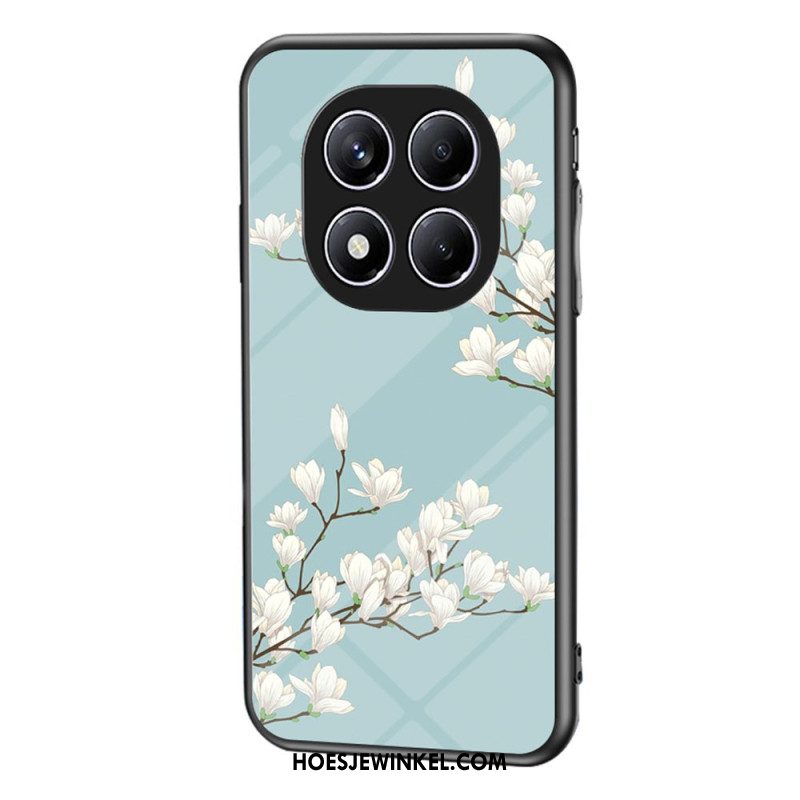 Hoesje Voor Xiaomi Redmi Note 14 Pro 4g Bloemen Gehard Glas