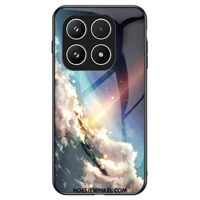 Hoesje Xiaomi 17 Gehard Glas Met Sterrenhemelmotief