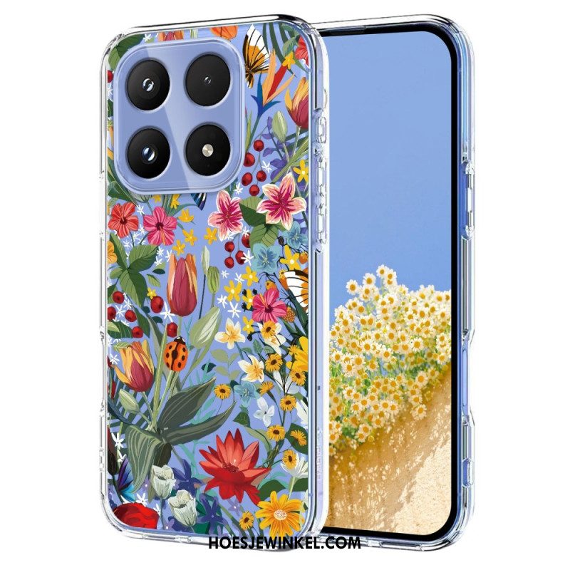 Hoesje Xiaomi 17 Vlinders En Bloemen Bescherming Hoesje