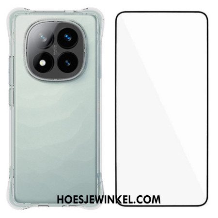 Hoesje Xiaomi Redmi Note 14 Pro Plus 5g Verstevigde Transparante Schermbeschermer Van Gehard Glas