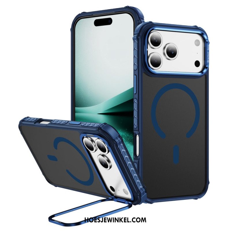 Hoesje iPhone 17 Pro Max Compatibele Magsafe Lenshouder Zwart Bescherming Hoesje