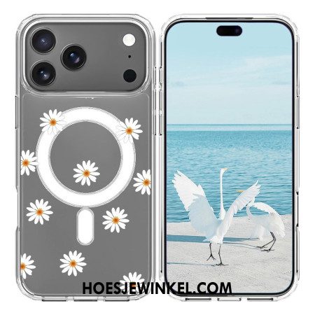Hoesje iPhone 17 Pro Max Magsafe-compatibele Madeliefjes