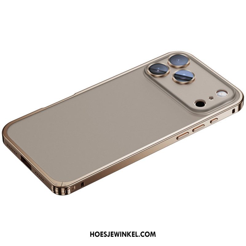 Hoesje iPhone 17 Pro Max Metalen Frame Bescherming Hoesje