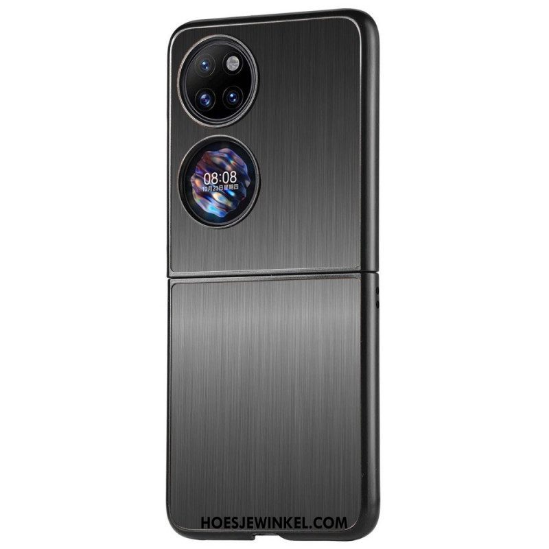 Hoesje voor Huawei P50 Pocket Geborsteld Metalen Effect