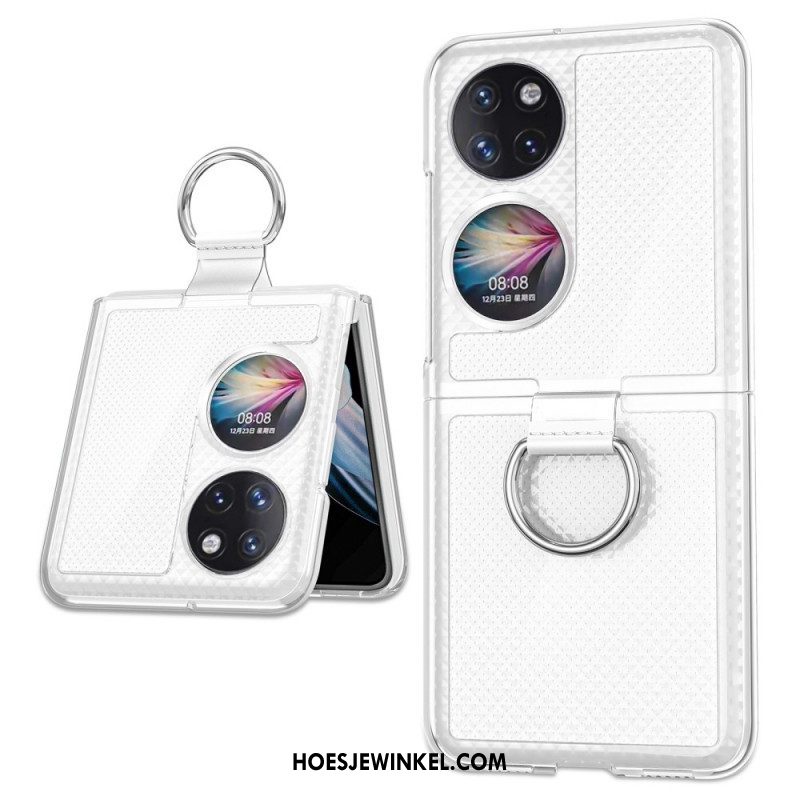 Hoesje voor Huawei P50 Pocket Kleur Metalen Ring