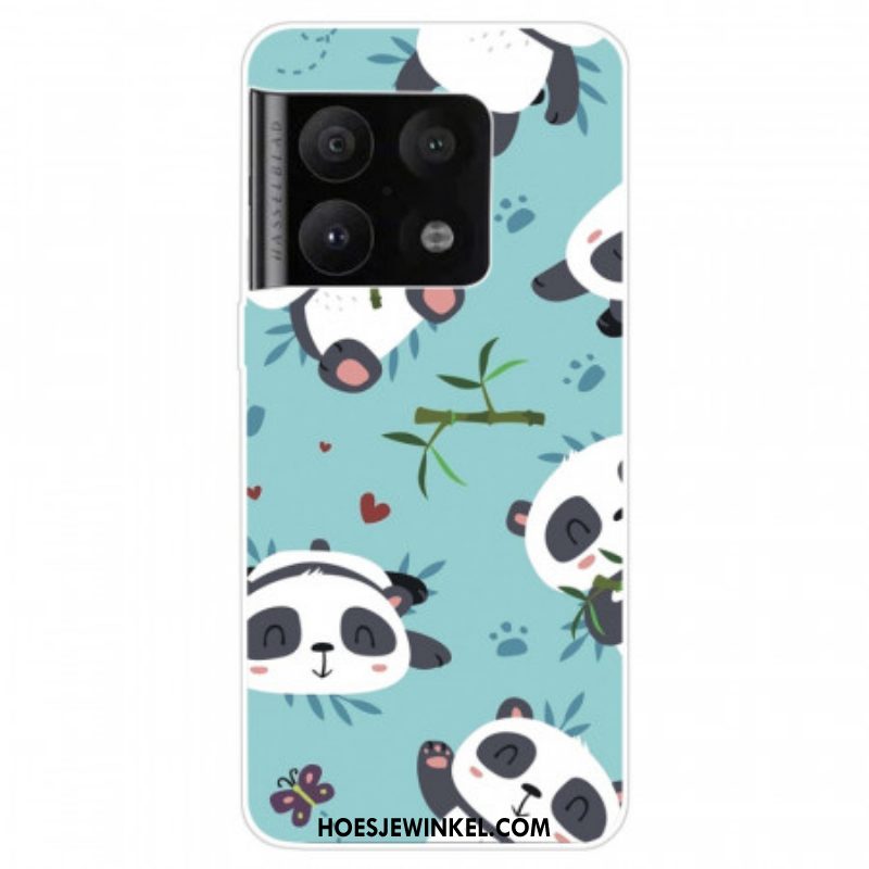 Hoesje voor OnePlus 10 Pro 5G Stelletje Panda's