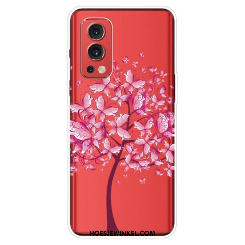 Hoesje voor OnePlus Nord 2 5G Transparante Vlinderboom