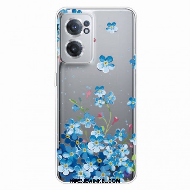 Hoesje voor OnePlus Nord CE 2 5G Blauwe Bloemen