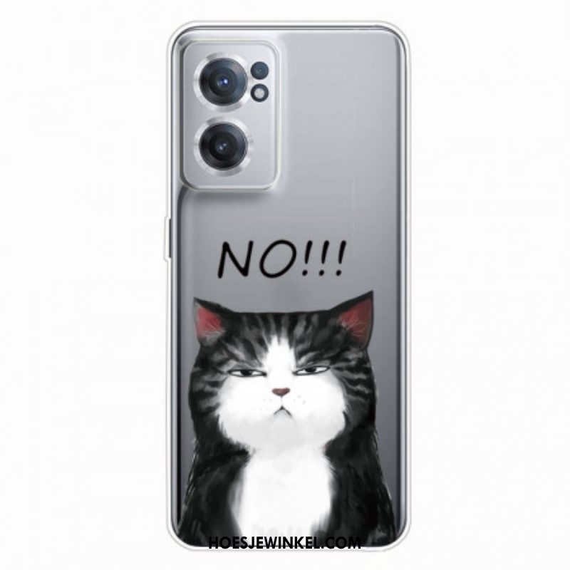 Hoesje voor OnePlus Nord CE 2 5G Chagrijnige Kat