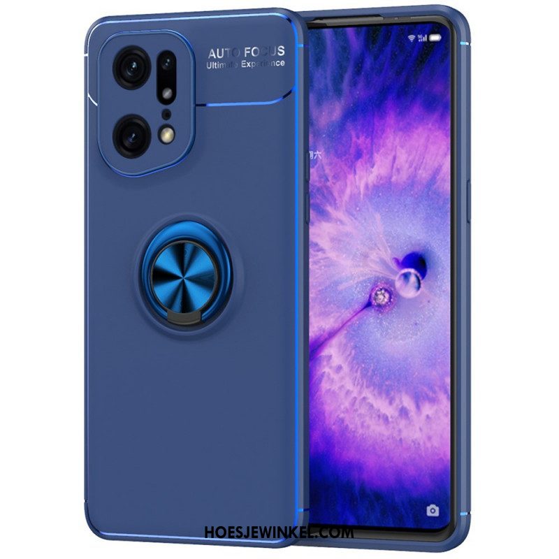 Hoesje voor Oppo Find X5 Pro Roterende Ring