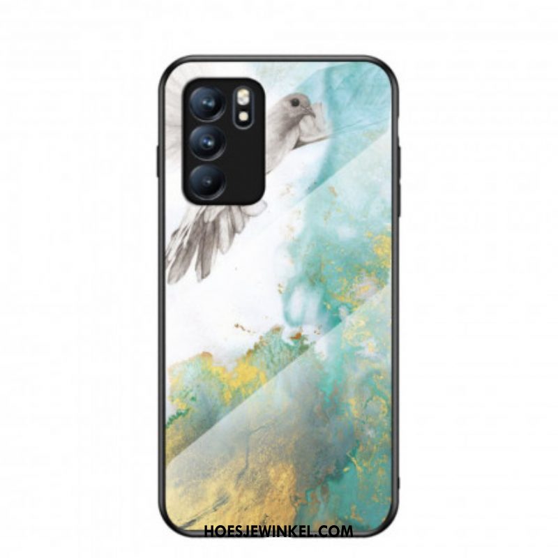 Hoesje voor Oppo Reno 6 5G Premium Kleuren Gehard Glas