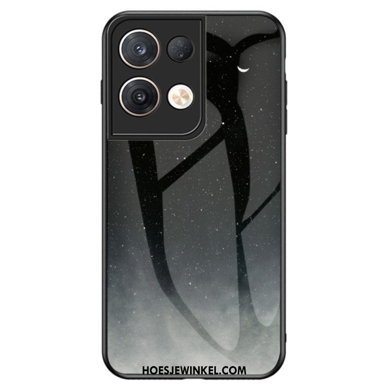 Hoesje voor Oppo Reno 8 Pro Patroon Van Gehard Glas