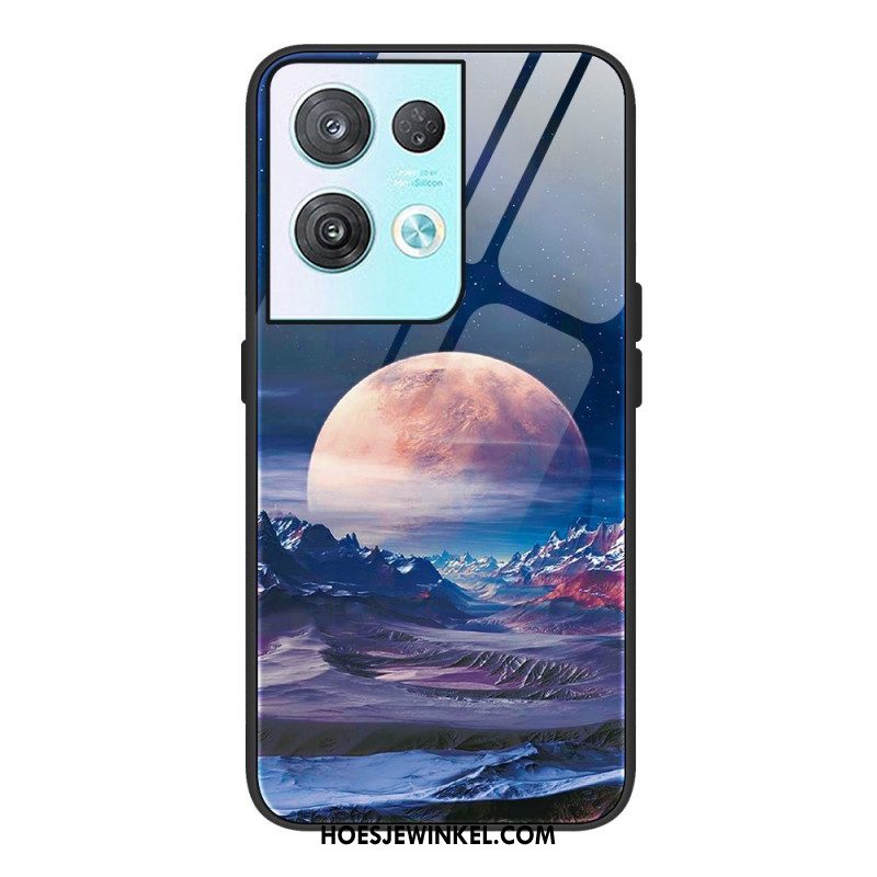 Hoesje voor Oppo Reno 8 Pro Ruimte Gehard Glas