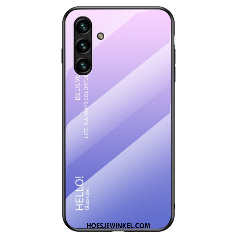 Hoesje voor Samsung Galaxy A13 5G / A04s Siliconen Gouden Randen