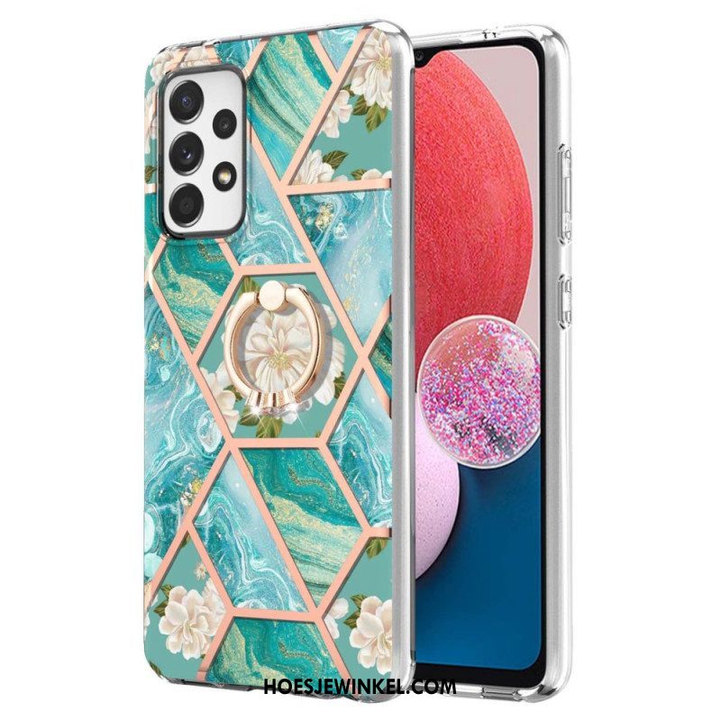 Hoesje voor Samsung Galaxy A13 Bloemen String Kat