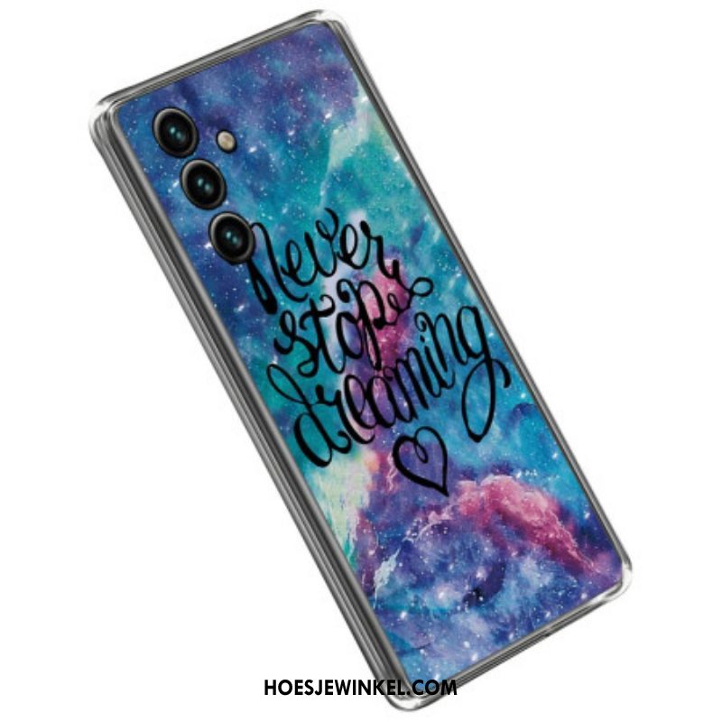 Hoesje voor Samsung Galaxy A14 / A14 5G Lychee-stijl Rfid Khazneh