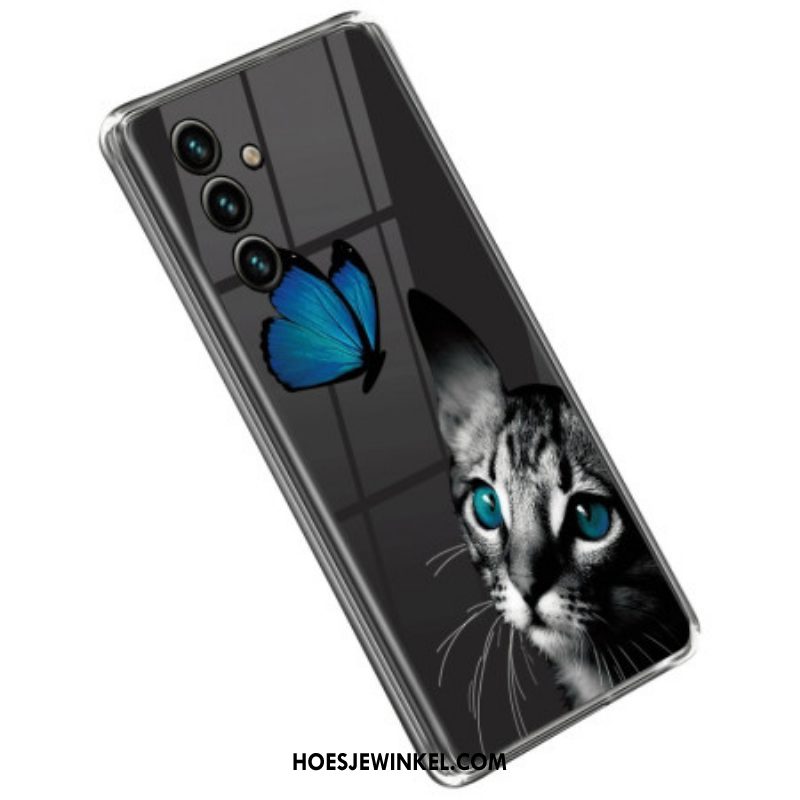 Hoesje voor Samsung Galaxy A14 / A14 5G Strappy Litchi Lederen Stijl