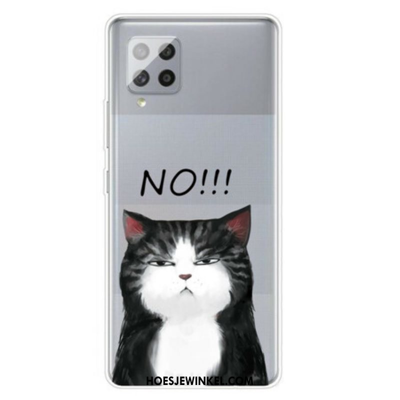 Hoesje voor Samsung Galaxy A42 5G De Kat Die Nee Zegt